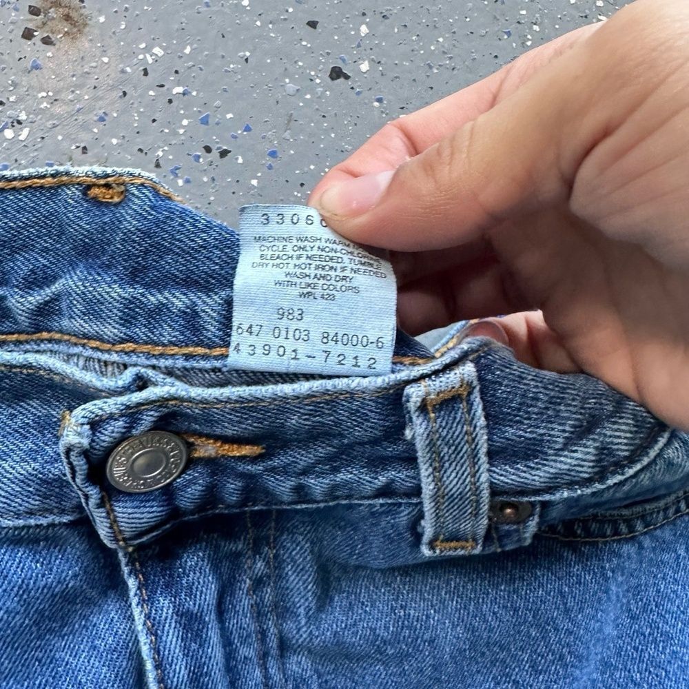 Levis 501s Vintage 90s W34 L30 Blue Denim Paper Tag Straight Fit - Picture 7 of 8